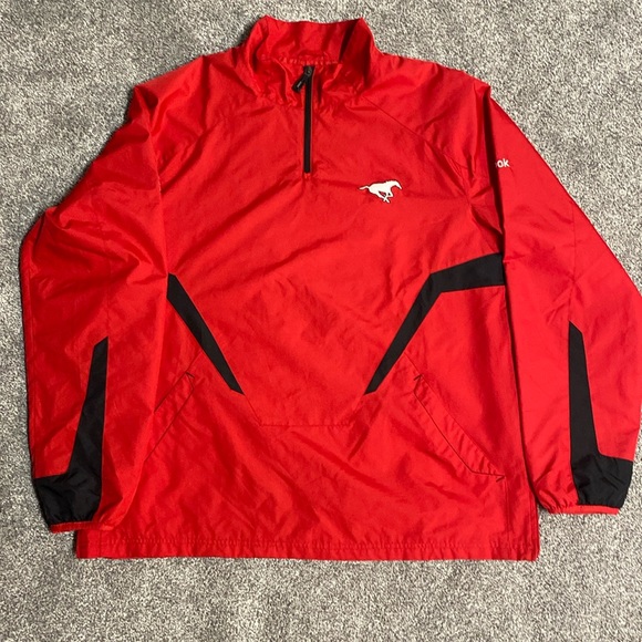 Reebok Calgary Stampeders Mens Large Lightweight Windbreaker - Picture 1 of 5